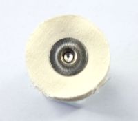 20pcs 22mm White cloth Wheel Miniature Polishing Brush
