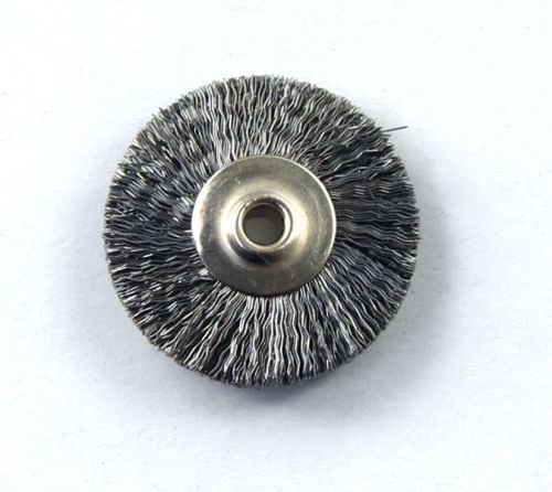 20pcs 22mm Crimped steel wire Wheel Miniature Polishing Brush