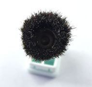 20pcs 12mm Grey goat hair Cup Miniature Polishing Brush