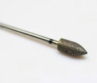 10pcs 2.35mm Shank Sintered Diamond Bullet Sharp Carving Burs