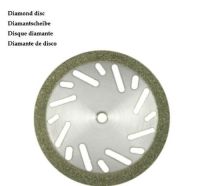 10pcs Set 2.35mm Shaft 22mm Diameter Oblique Slotted Rim Diamond Cutting Discs Cut-off Wheel Blades Set Comepatible with Dremel Rotary Tool