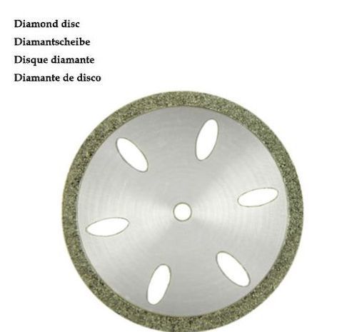 10pcs Set 2.35mm Shaft 22mm Diameter Rim Oblique Slotted Diamond Mini Cutting Discs Cut-off Wheel Blades Set