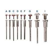 10pcs 2.35mm Cut-Off Wheel Holder Screw Mandrel Compatible with Most Rotary Tool Bit